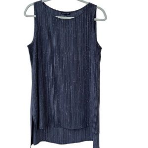 Eileen Fisher scoop neck sleeveless silk tunic, Size S